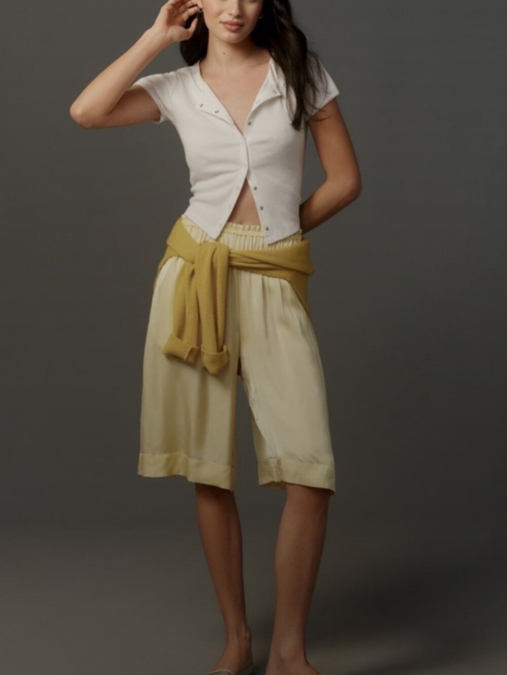 Anthropologie Ribbed Tee - Picture 3 of 7